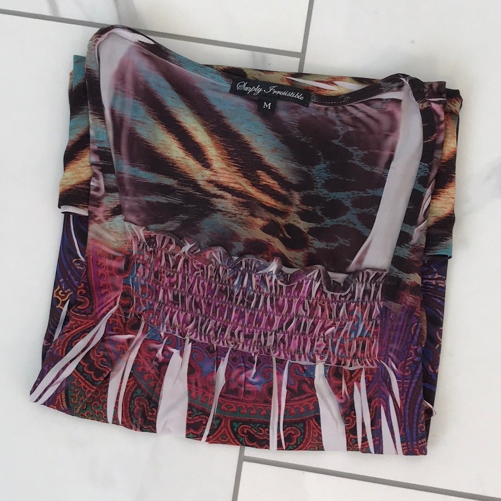 Multicolor Women's Top - Picture 9 of 10